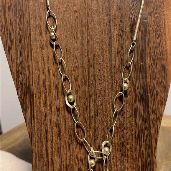 Chico’s Noelle Gold Tone Statement Necklace . (BR444) - Picture 5 of 10